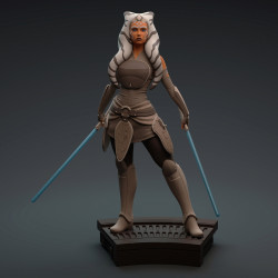Ahsoka Tano - Star Wars Clone Wars 3D Print Ready STL File